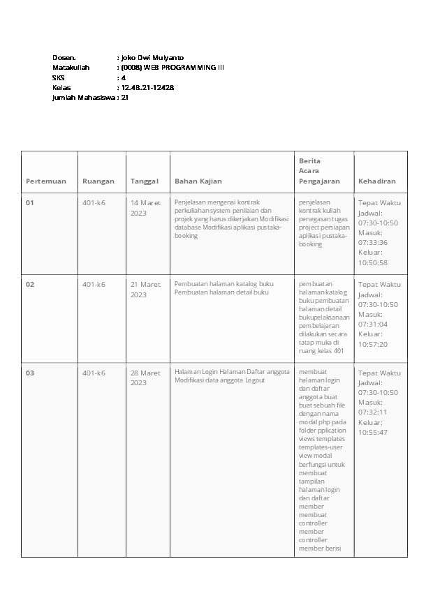 courses